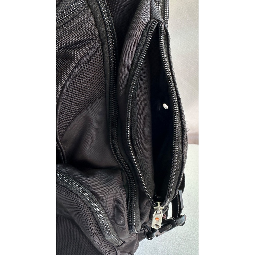 SwissGear 1900 ScanSmart Laptop Backpack Black 19x14x6 Airflow Multi Pockets Zip - Picture 9 of 16